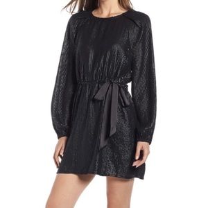 Something Navy long sleeve sequin dress